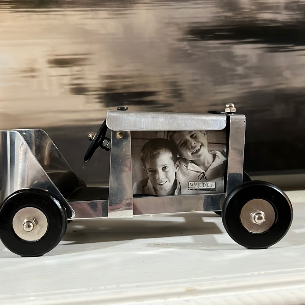 7" Metal Race Care Photo Frame